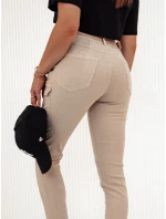 Dámské kalhoty LOVFASHION beige FashionStreet UY2115 Dámské kalhoty LOVFASHION beige FashionStreet UY2115