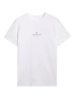 Pánské tričko 4F M2961 white 4FWAW25TTSHM2961 10S pánské