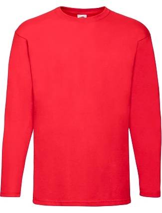 Fruit of the Loom Valueweight T LSL Tričko s dlouhým rukávem 16.1038 red Fruit of the Loom Valueweight T LSL Tričko s dlouhým rukávem 16.1038 red
