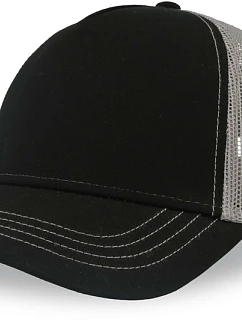 Atlantis Headwear Rapper Canvas-S 5 panelová Trucker kšiltovka 33.0234 black/grey