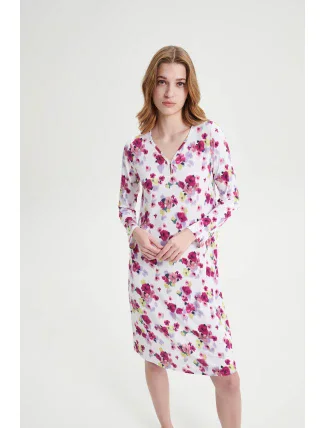 Vamp - Dlouhá noční košile na knoflíček 19034 - Vamp