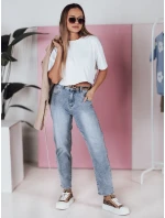 Dámské džínové kalhoty mom fit s páskem CASUALJIN FashionStreet UY2351