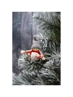 DEKORATIVNÍ PANENKA S TAŠKOU ČERVENÁ DÍVKA 7,5 CM