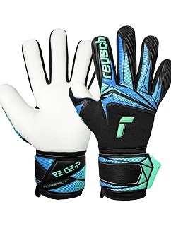 Reusch Attrakt RE:GRIP NC brankářské rukavice černo-modré 5670535 7272