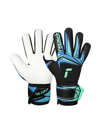 Reusch Attrakt RE:GRIP NC brankářské rukavice černo-modré 5670535 7272