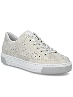 Dámská ažurová pohodlná měkká béžová obuv Rieker L8849-60 Dámská ažurová pohodlná měkká béžová obuv Rieker L8849-60