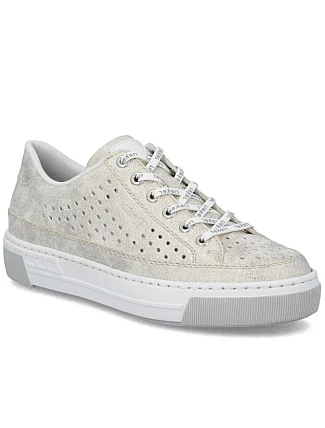 Dámská ažurová pohodlná měkká béžová obuv Rieker L8849-60 Dámská ažurová pohodlná měkká béžová obuv Rieker L8849-60