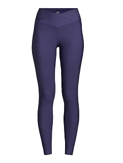 Dámské legíny s vysokým pasem Casall Overlap High Waist Tights, fialové