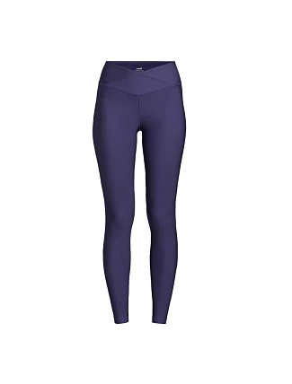 Dámské legíny s vysokým pasem Casall Overlap High Waist Tights, fialové