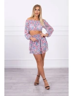 Pudrově růžová květinová sada