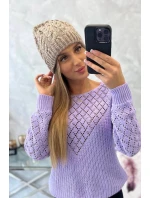 Dámská čepice Kalina K362 tmavě béžová