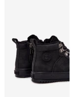 Dětské zateplené trekové boty Big Star – černé Dětské zateplené trekové boty Big Star – černé
