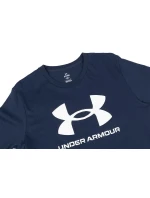 Pánské tričko 1382883 408 Tmavě modrá vzor - Under Armour Pánské tričko 1382883 408 Tmavě modrá vzor - Under Armour