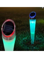 LAMPA SOLARA 4LED 2 BARVY 32,5CM