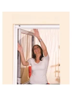 MOSKYTIÉRA DO OKNA 150X180 BÍLÝ POLYESTER + PÁSEK NA SUCHÝ ZIP