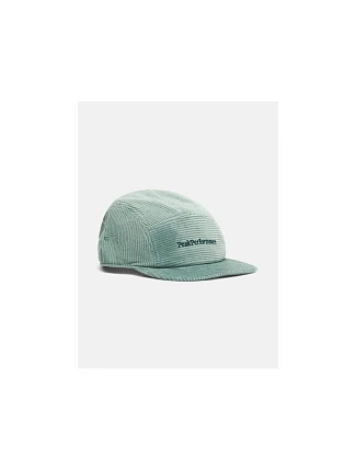 Čepice PEAK PERFORMANCE Cord Cap, zelená barva Čepice PEAK PERFORMANCE Cord Cap, zelená barva