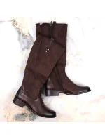 Jezzi W JEZ410B hnědé zateplené boty Jezzi W JEZ410B hnědé zateplené boty