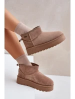 Nízke sněhule na platformě Big Star OO274A100 béžové