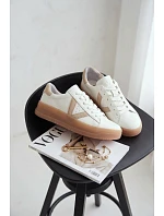 Dámské tenisky z pravé kůže na platformě Vinceza 79597 Bílé