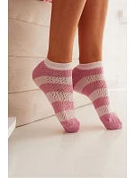 Pruhované prolamované dámské ponožky 1504.003