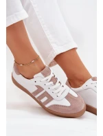 Dámské Kožené Tenisky Vinceza 79557 Bílá-Bežová
