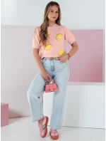 Dámský oversize svetr s citrony Lemon pink FashionStreet MY2479
