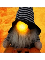 DÝNĚ DEKORATIVNÍ FIGURKA 25CM LED HALLOWEEN ORANŽOVÁ