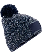 Beechfield B 331 Pletená čepice s bambulí "Ramble Patch" 53.0331 steel blue twist Beechfield B 331 Pletená čepice s bambulí "Ramble Patch" 53.0331 steel blue twist
