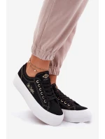 Dámské textilní tenisky na platformě Lee Cooper LCW-25-31-3431L černé