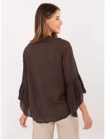 MI košile KS 92330.07 tmavě hnědá