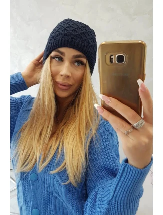 Fleecová čepice K204 tmavě modrá - Oliwier