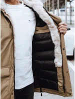 FashionStreet pánská tmavě béžová zimní bunda TX4593