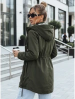 Dámská bunda parka s odepínací kapucí FashionStreet zelená TY5395