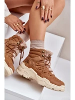 Zateplené Dámské Trekové Boty Lee Cooper LCJ-24-03-3061L Hnědé Zateplené Dámské Trekové Boty Lee Cooper LCJ-24-03-3061L Hnědé