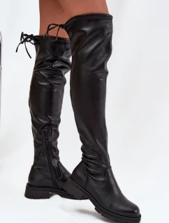 Dámské vysoké kozačky HL41P Černá - Seastar