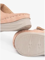 Exkluzívní dámské růžové  nazouváky na klínku