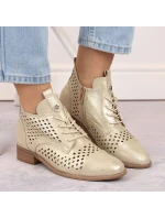 Ažurové boty Potocki W WOL205 zlaté Ažurové boty Potocki W WOL205 zlaté