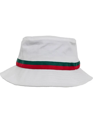 Flexfit 5003S Klobouk "Stripe" 55.003S white/fire red/green
