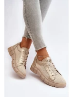Dámská kožená obuv Maciejka 05850-22 Světle béžová