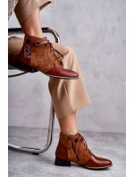 Dámské kožené kozačky Maciejka 5743A-29 Hněde Dámské kožené kozačky Maciejka 5743A-29 Hněde