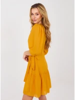 Šaty LK SK 508027.34P tmavě žluté