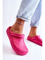 Dámské světlé pantofle Big Star II275007 fuchsie