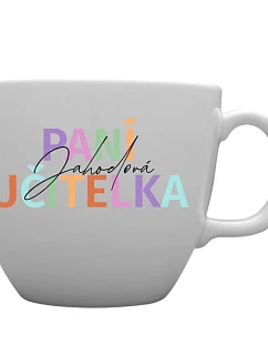 Personalizovaný MEGA XXL keramický hrnek 1 000 ml pro paní učitelku/pana učitele