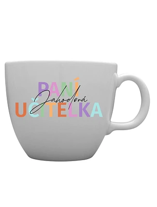 Personalizovaný MEGA XXL keramický hrnek 1 000 ml pro paní učitelku/pana učitele Personalizovaný MEGA XXL keramický hrnek 1 000 ml pro paní učitelku/pana učitele
