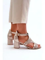 Dámské sandály 06459-25 zlaté - Sweet Shoes