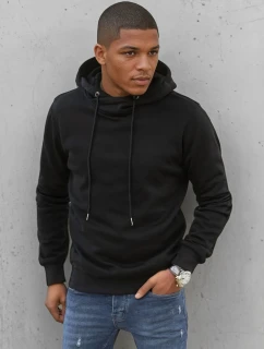 Pánská mikina s kapucí černá FashionStreet BX5429