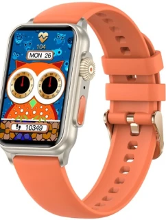 Dámské chytré hodinky RUBICON RNCF06 Titan/Orange SMARUB221