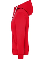 Daiber JN 962 Dámská mikina s kapucí "Lifestyle" 02.0962 red/grey heather