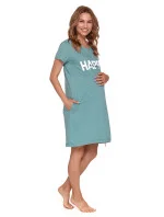 Dámská mateřská noční košile TCB.9504 zelená - Doctor Nap Dámská mateřská noční košile TCB.9504 zelená - Doctor Nap
