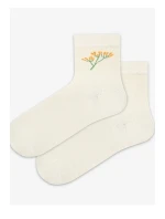 TENKÉ PONOŽKY BARVA 6-11 LET DÍVKY OFF WHITE 27/29 TENKÉ PONOŽKY BARVA 6-11 LET DÍVKY OFF WHITE 27/29